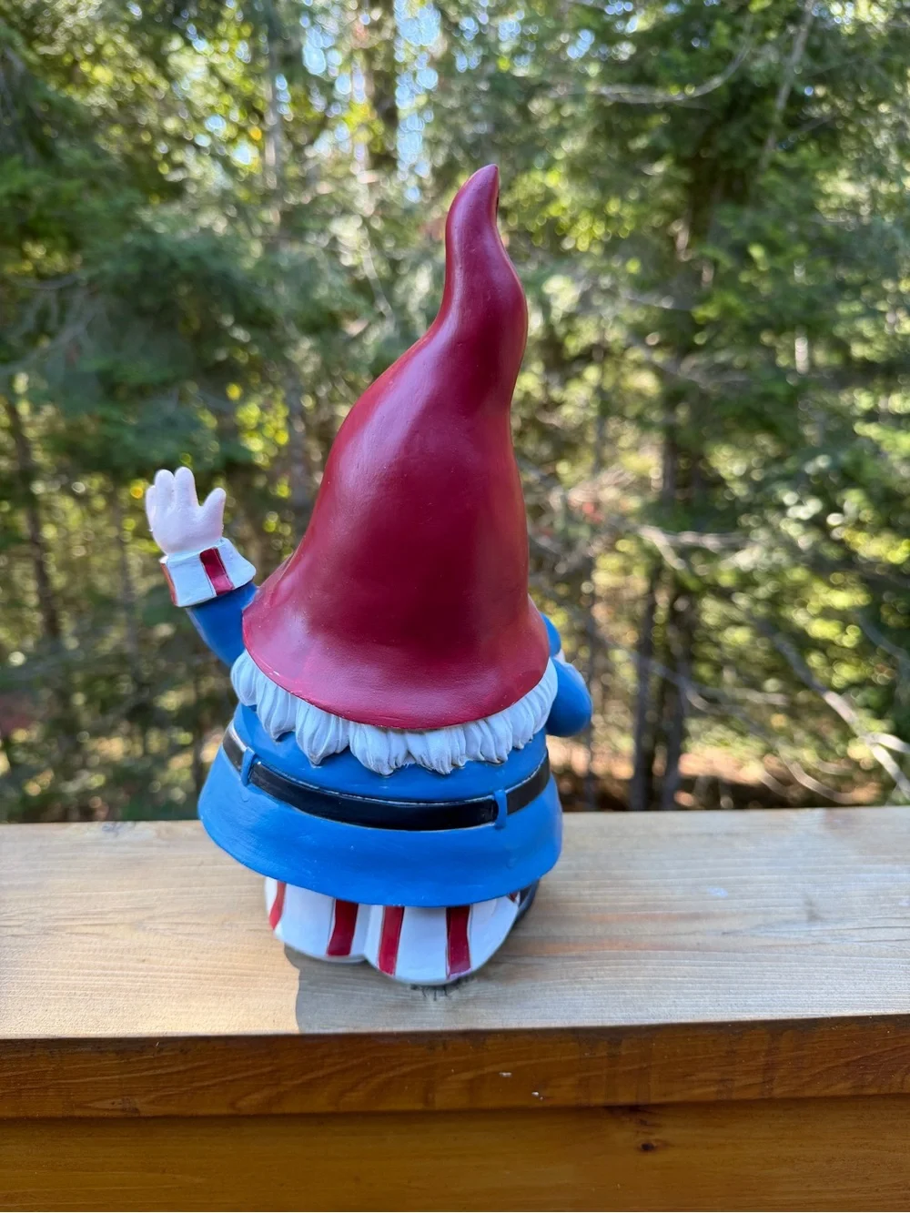 Patriotic Gnome Figurine - Red, White & Blue Home Party Decor
